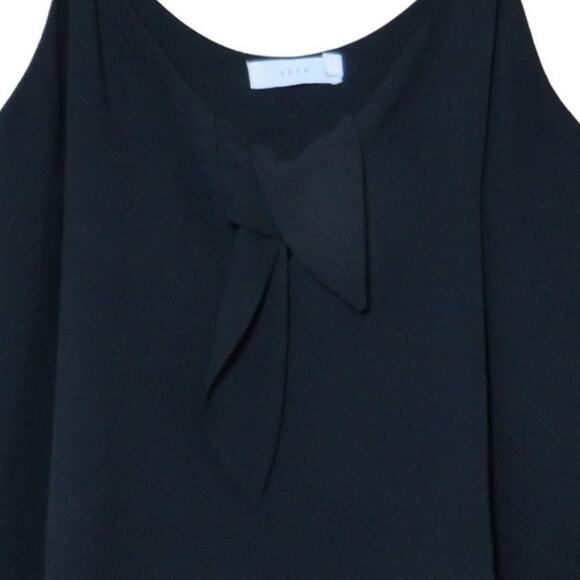 LUSH Tank Top Cropped Flowy Pullover Sleeveless Shirt Spaghetti Straps Black M - Picture 3 of 6